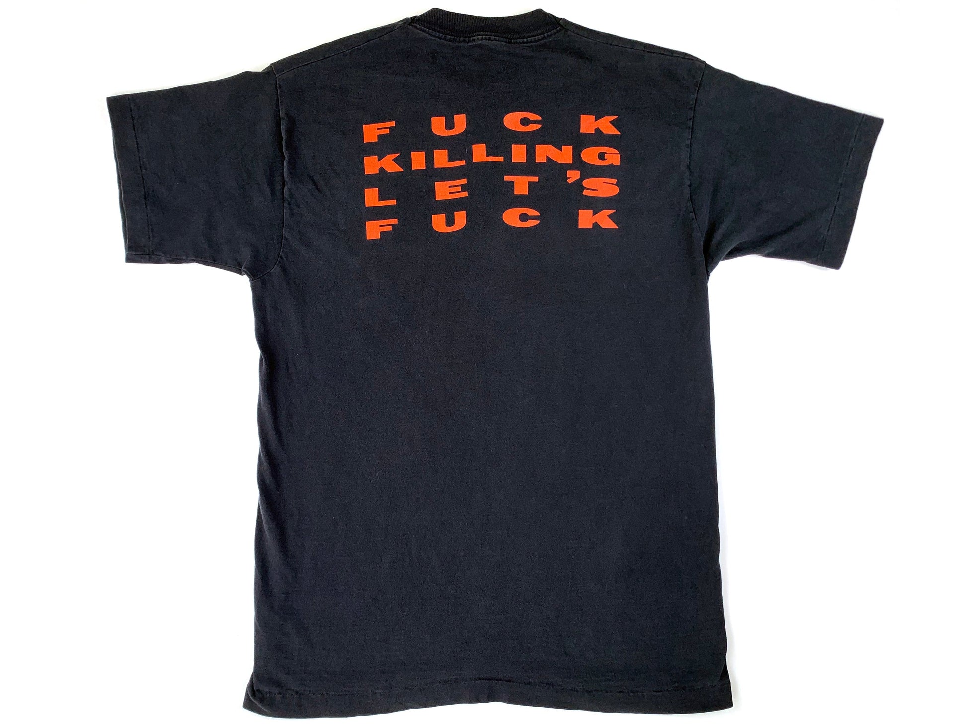 Vintage Chemlab 'Fuck Killing Lets Fuck' Black T-Shirt Band tee hardcore metal death metal 90s 