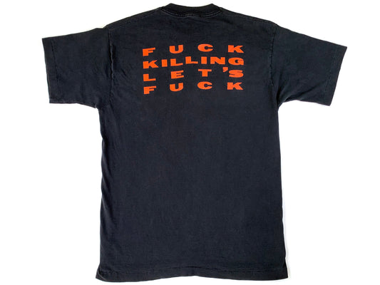 Vintage Chemlab 'Fuck Killing Lets Fuck' Black T-Shirt Band tee hardcore metal death metal 90s 