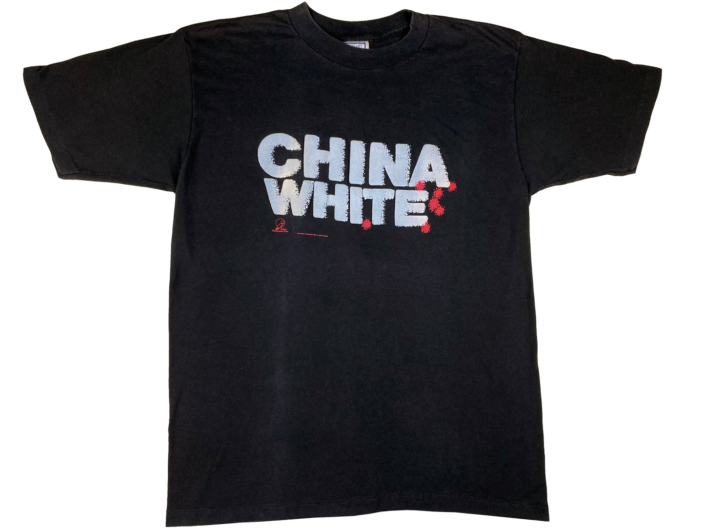 Vintage China White Movie Black T-Shirt