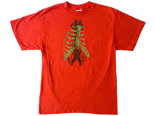 Vintage Coalesce 'Functioning on Impatience' Red T-Shirt Hardcore Metal Metalcore 90s
