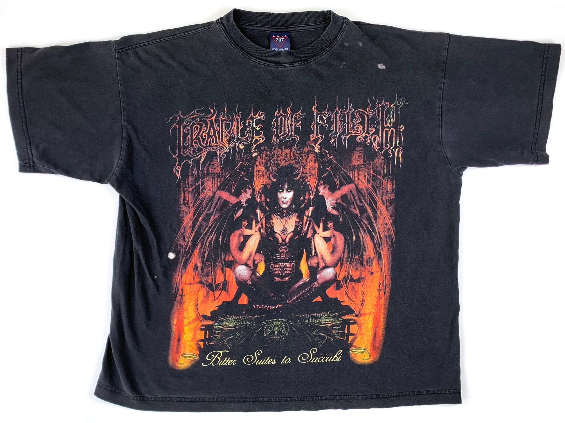 Vintage Cradle of Filth 'Bitter Suites to Succubi' Black T-Shirt black metal uk england band 90s y2k