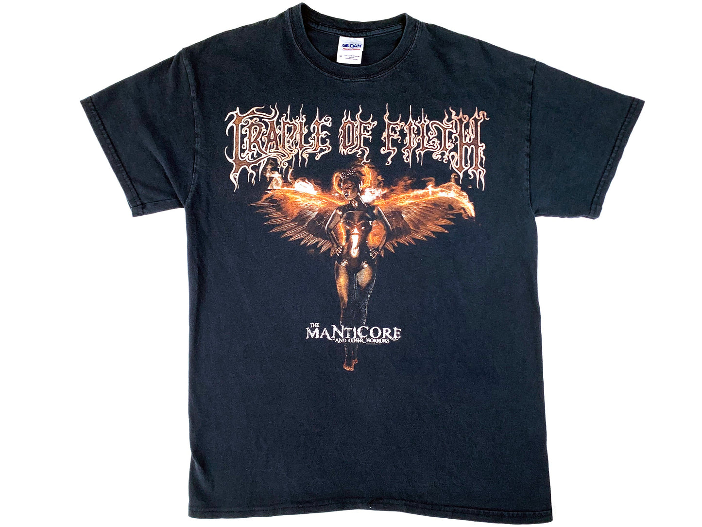 Vintage Cradle of Filth 'Manticore' Black T-Shirt band album promo 90s y2k black metal 