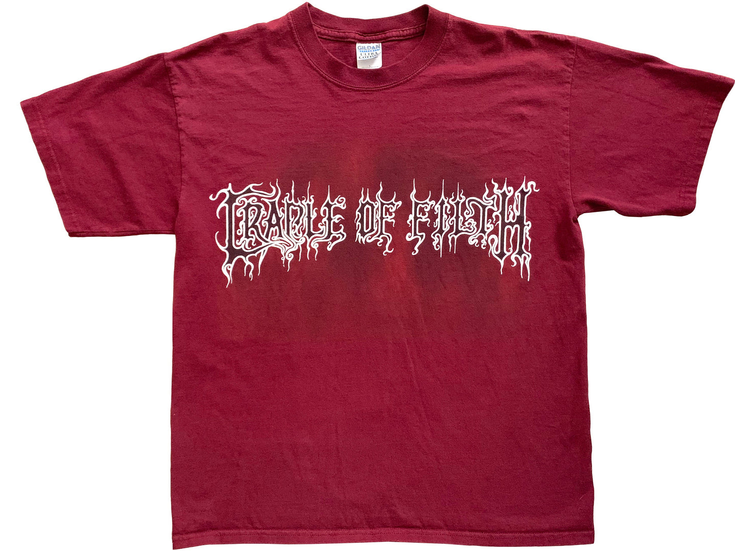 Vintage Cradle of Filth 'Midian' maroon T-Shirt Black Metal band UK 