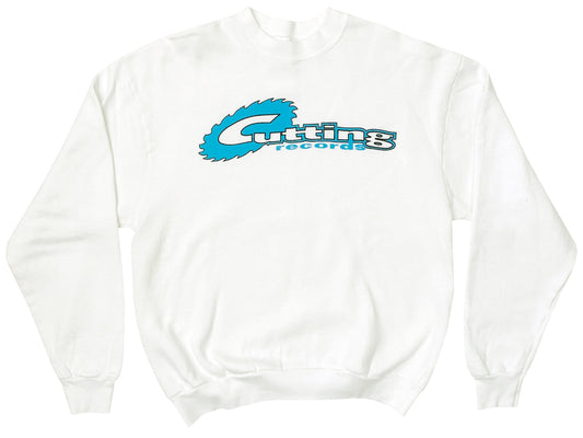 Vintage Cutting Records White Sweatshirt