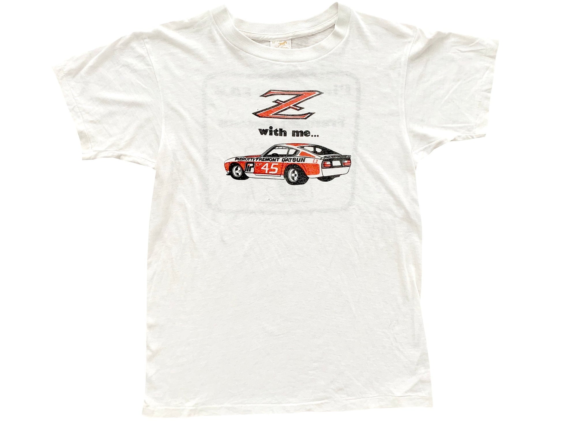 vintage Datsun Z White T-Shirt Car Auto 70s 80s