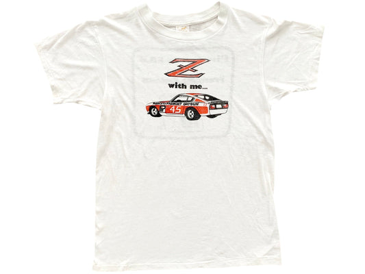 vintage Datsun Z White T-Shirt Car Auto 70s 80s