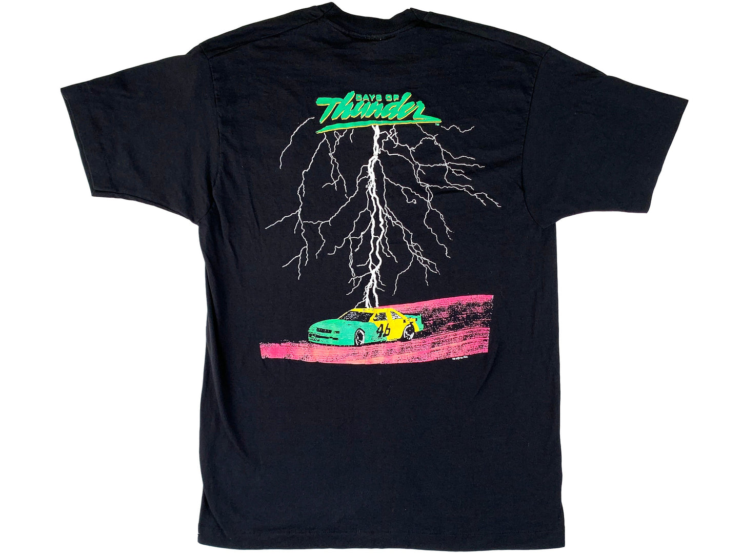 Vintage Days of Thunder Movie Black T-Shirt
