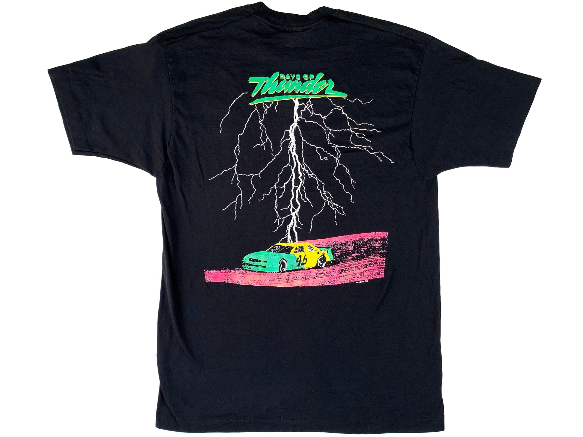 Vintage Days of Thunder Movie Black T-Shirt