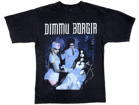 Vintage Dimmu Borgir Nurse T-Shirt BLack Metal band 