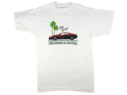 Vintage Ferrari Testarossa Palm Springs White T-Shirt 80s 90s Car Auto California