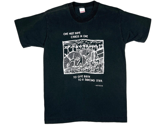 Vintage Friedrich Nietzsche Philosopher Black T-Shirt