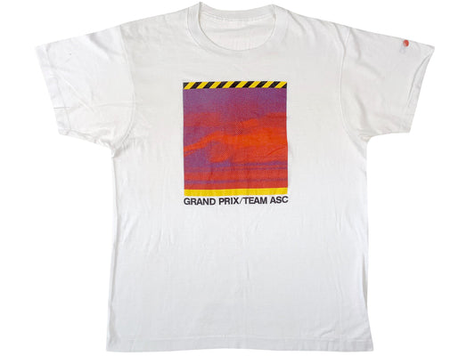 Vintage Grand Prix Team ASC White T-Shirt Car Auto Racing Race