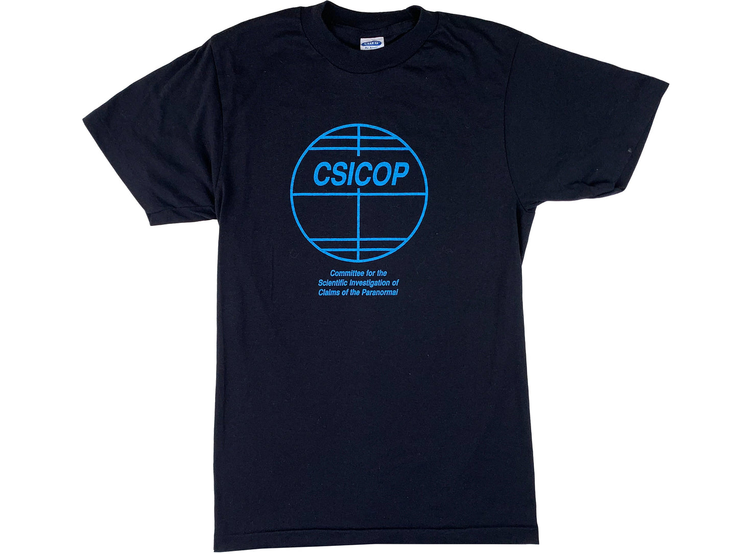 Vintage CSICOP Black T-Shirt Committee for the Scientific Investigation of Claims of the Paranormal 