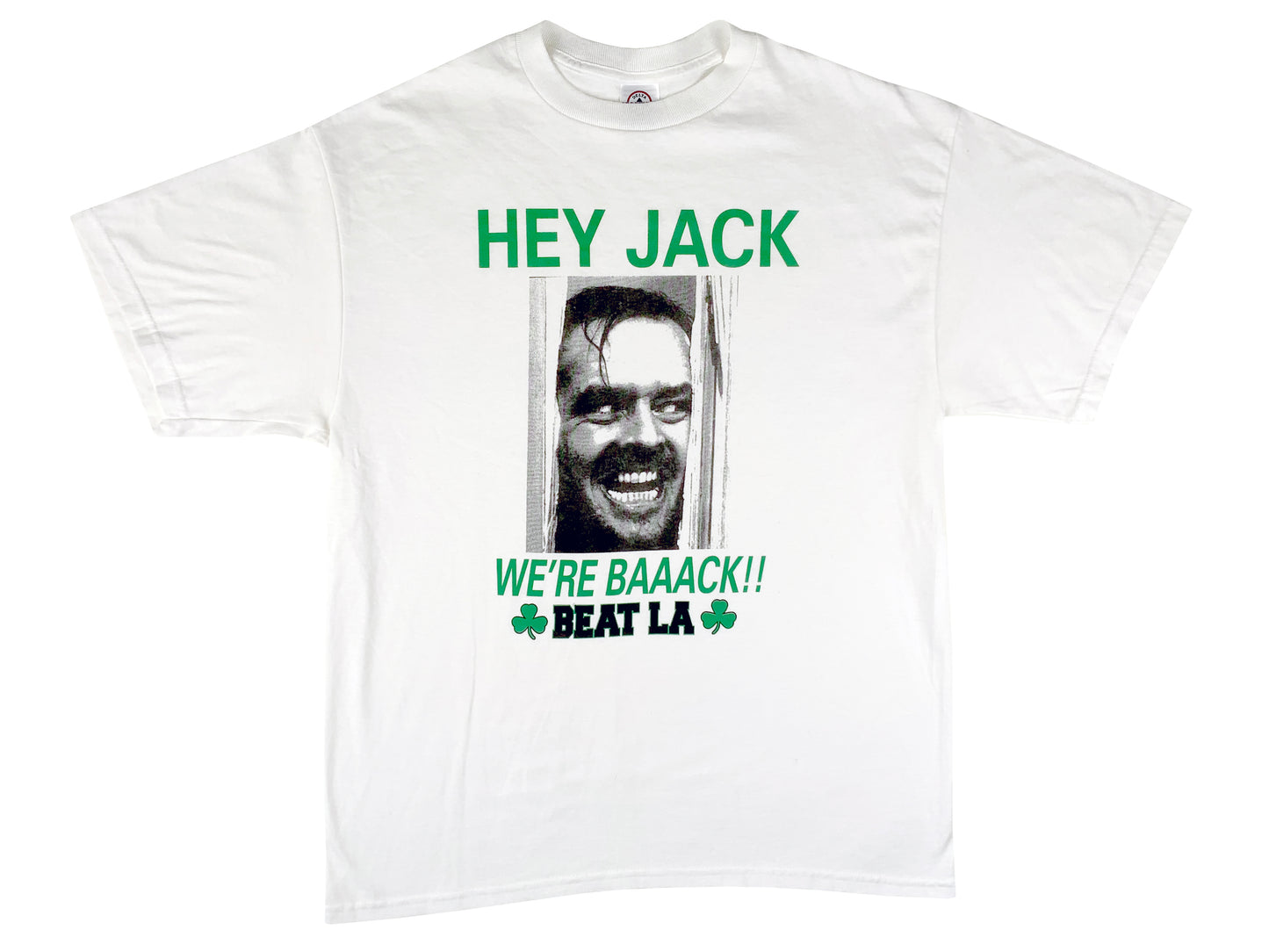 Vintage Boston Celtics Beat LA The Shining Bootleg T-Shirt Jack Nicholson
