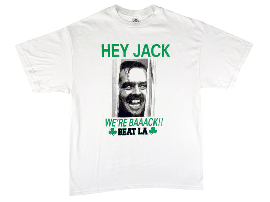 Vintage Boston Celtics Beat LA The Shining Bootleg T-Shirt Jack Nicholson