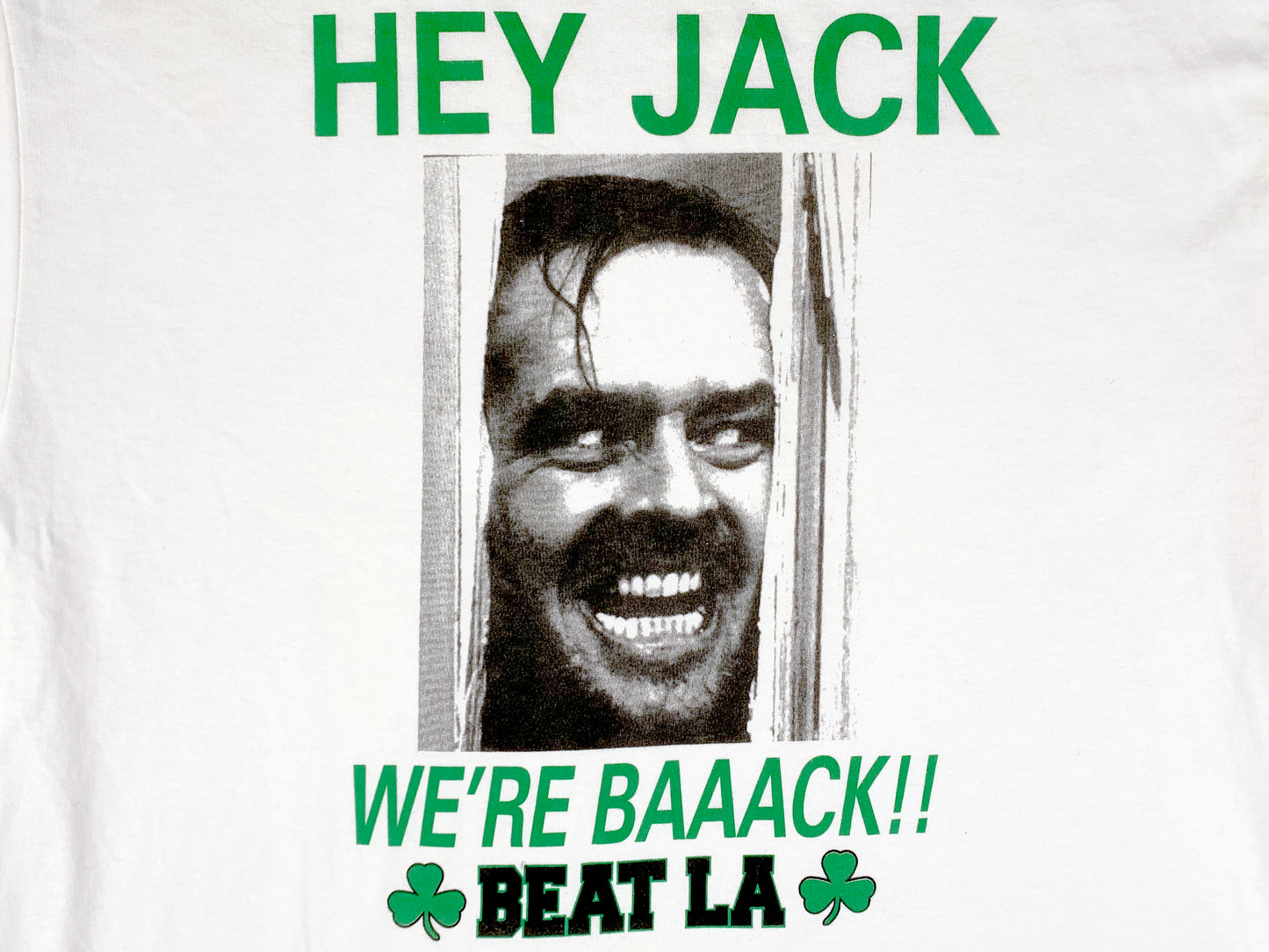 Boston Celtics Beat LA The Shining Bootleg T-Shirt