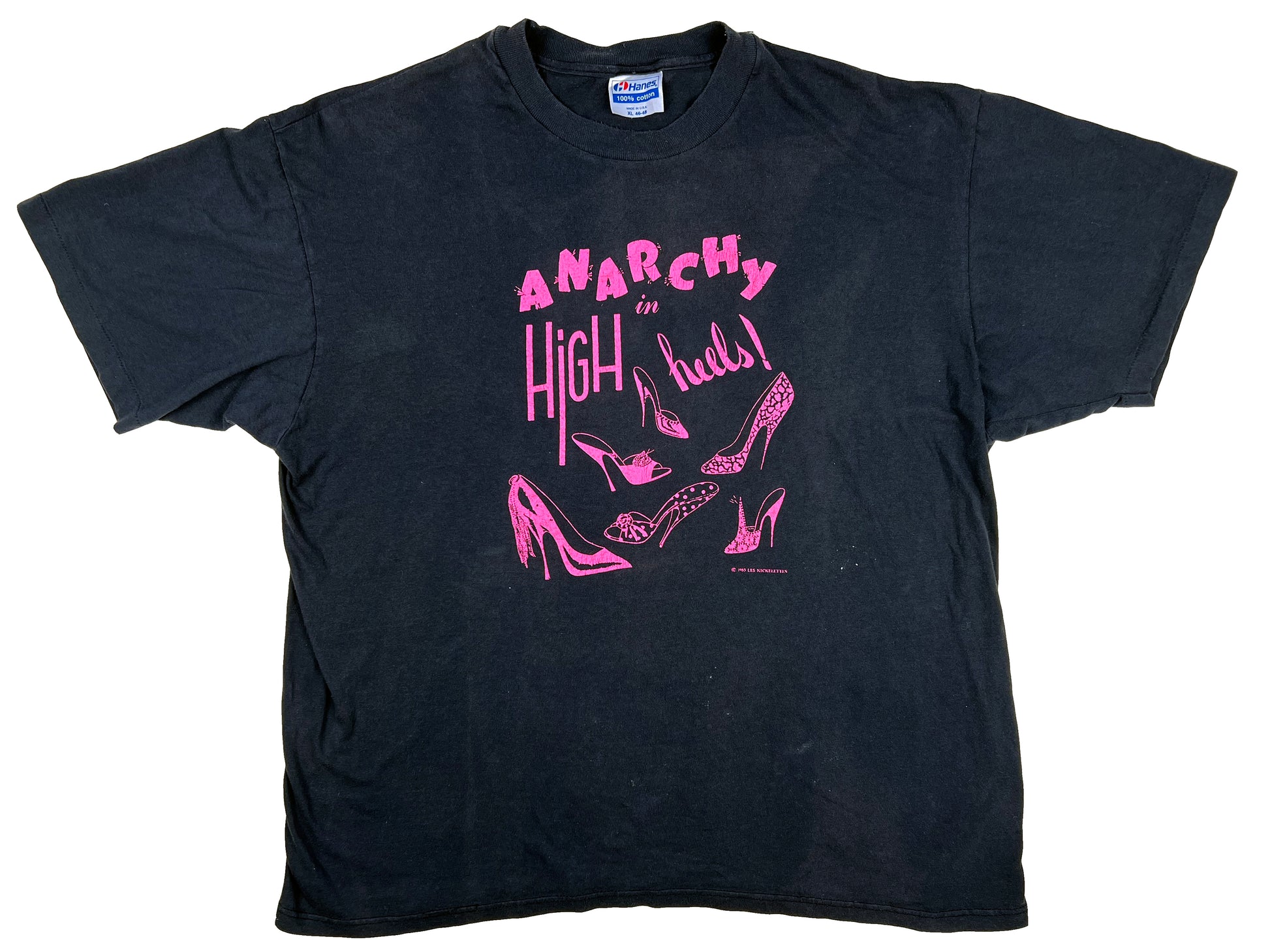 Vintage Anarchy in Heels Les Nickelettes T-Shirt Denise Larson