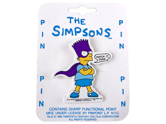 Vintage The Simpsons Bartman Pin