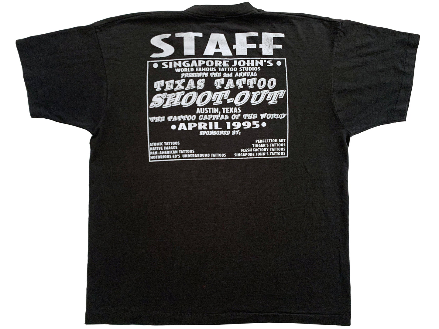 Skin Art Magazine x Texas Tattoo Shoot-Out 1995 Staff T-Shirt