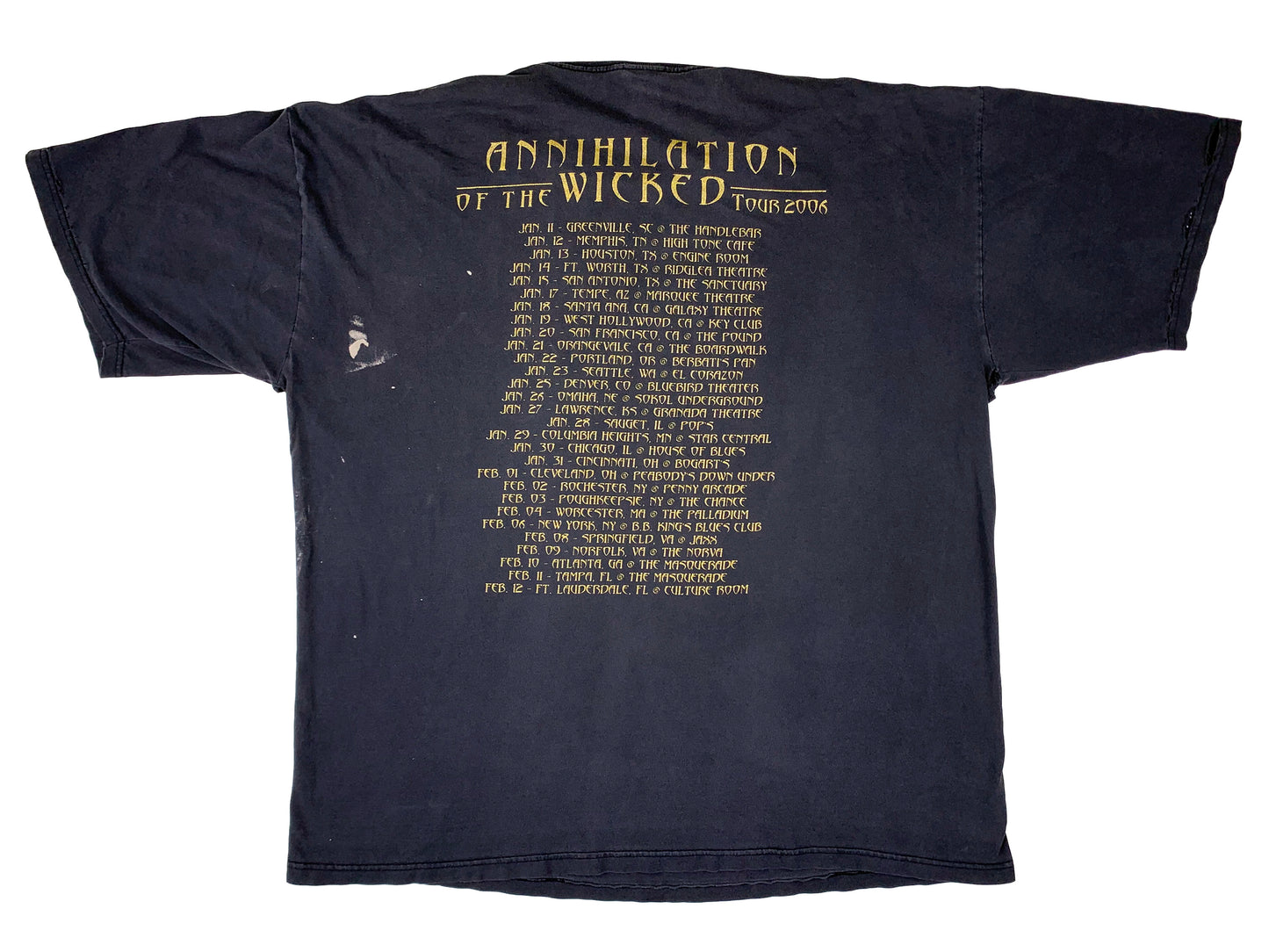 Nile 'Annihilation of the Wicked' Tour T-Shirt