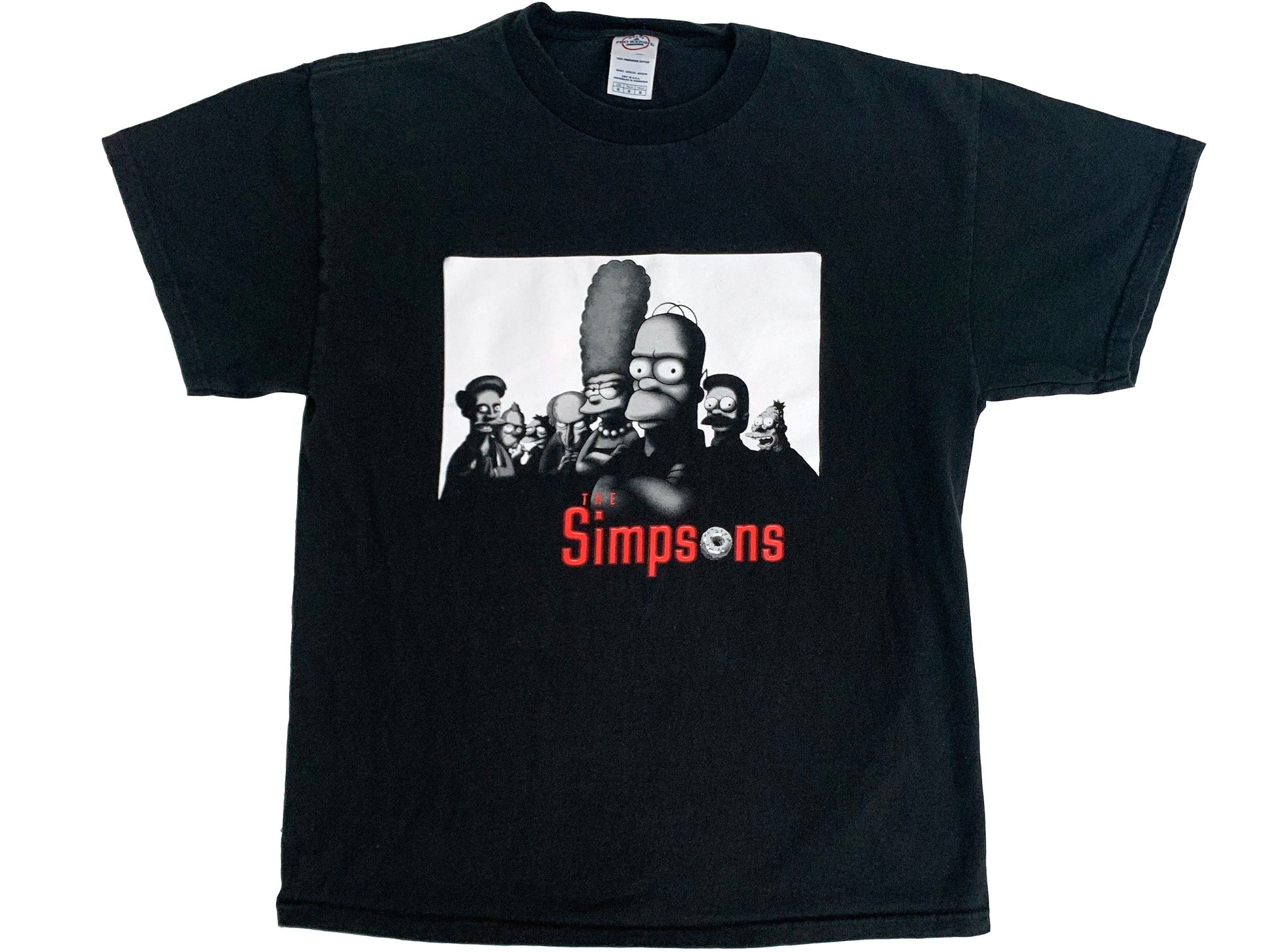 Vintage The Simpsons x The Sopranos Black T-Shirt