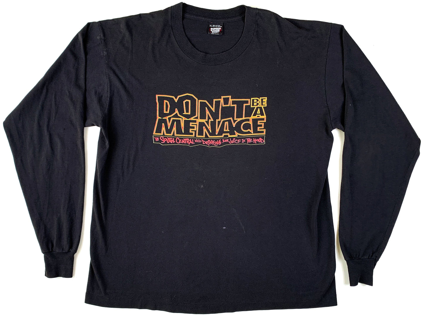 Vintage Don't Be a Menace Soundtrack L/S Shirt