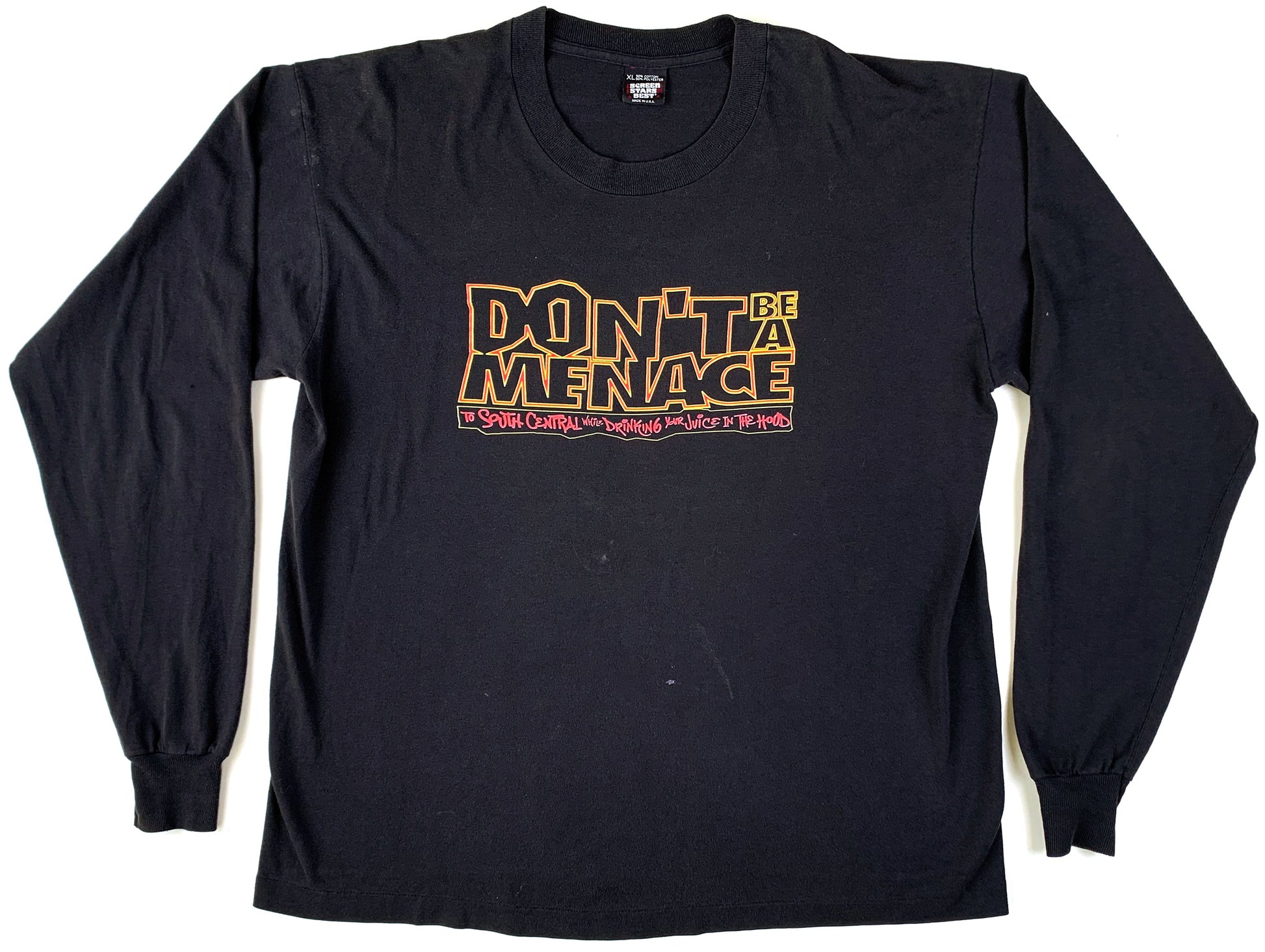 Vintage Don't Be a Menace Soundtrack L/S Shirt