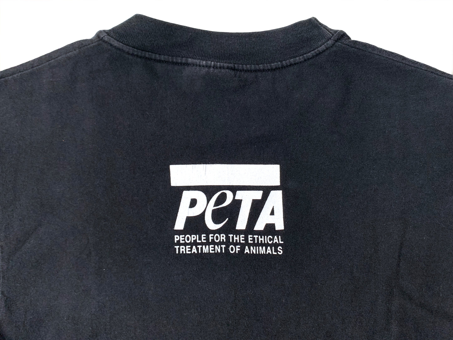 PETA Caged Monkey Black T-Shirt
