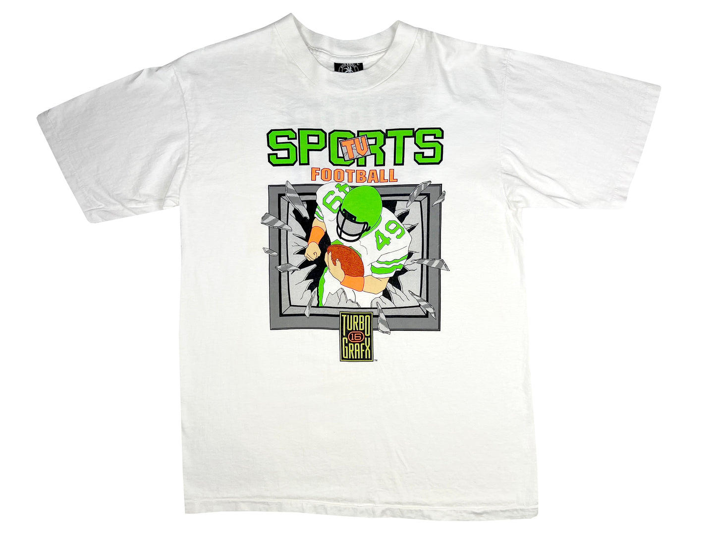 Turbo Grafx TV Sports Football T-Shirt