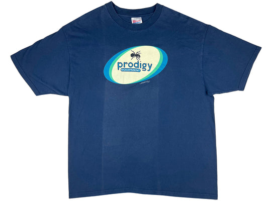 Vintage Prodigy Equipment Blue T-Shirt 90s Electronic Rave 