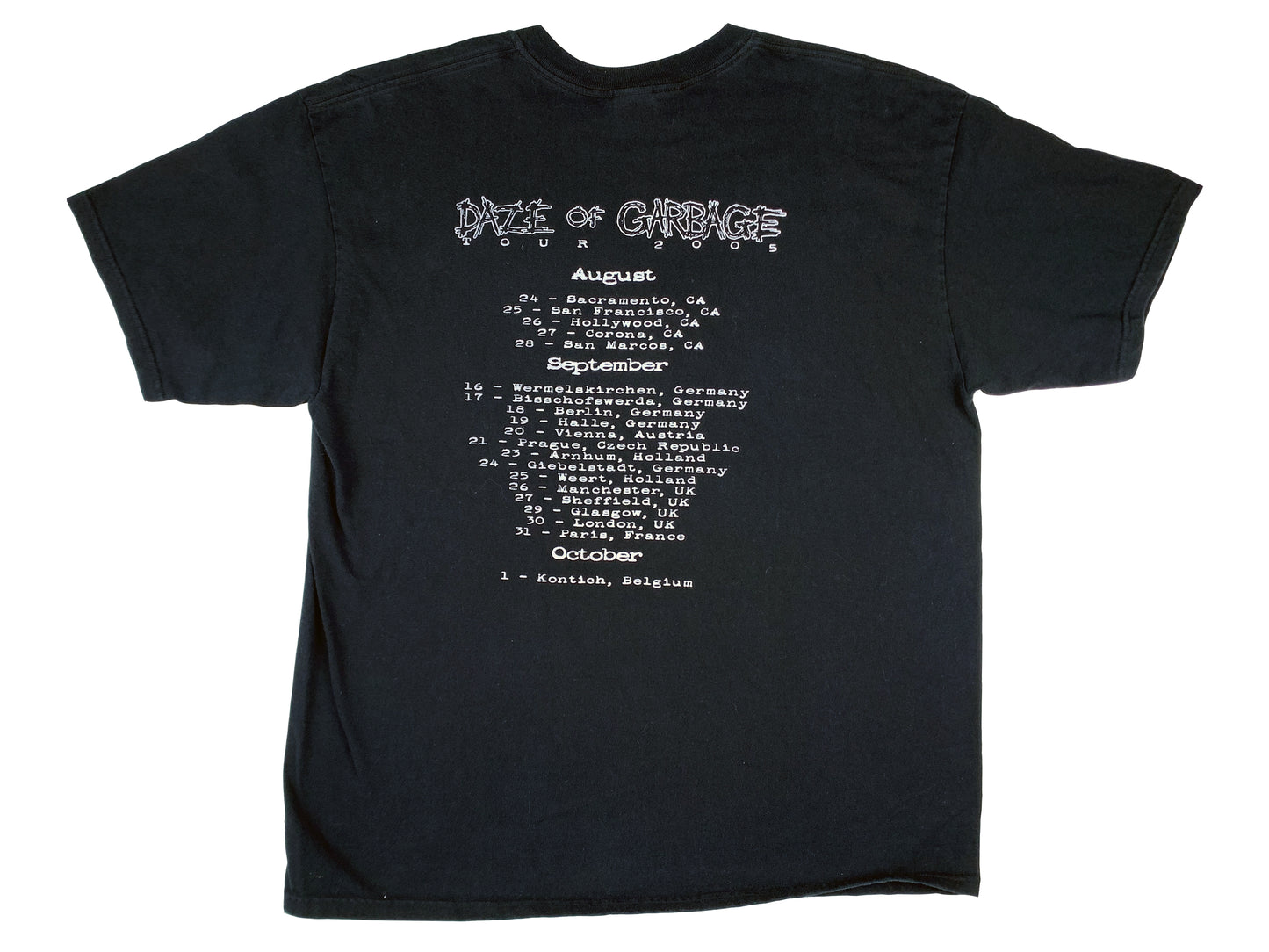 Exhumed 'Daze of Garbage' Tour T-Shirt