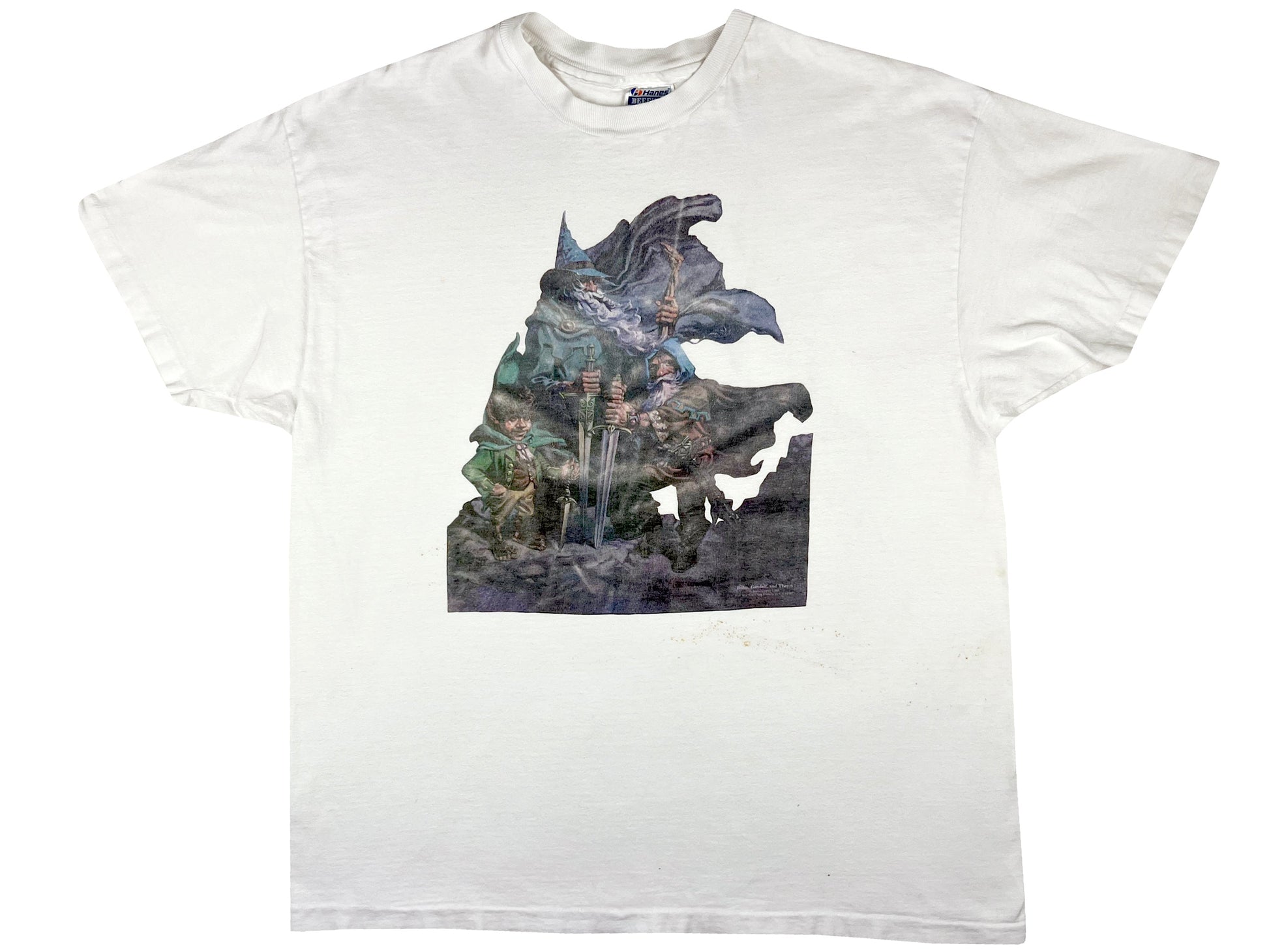 Vintage Lord of The Ring Painting White T-Shirt