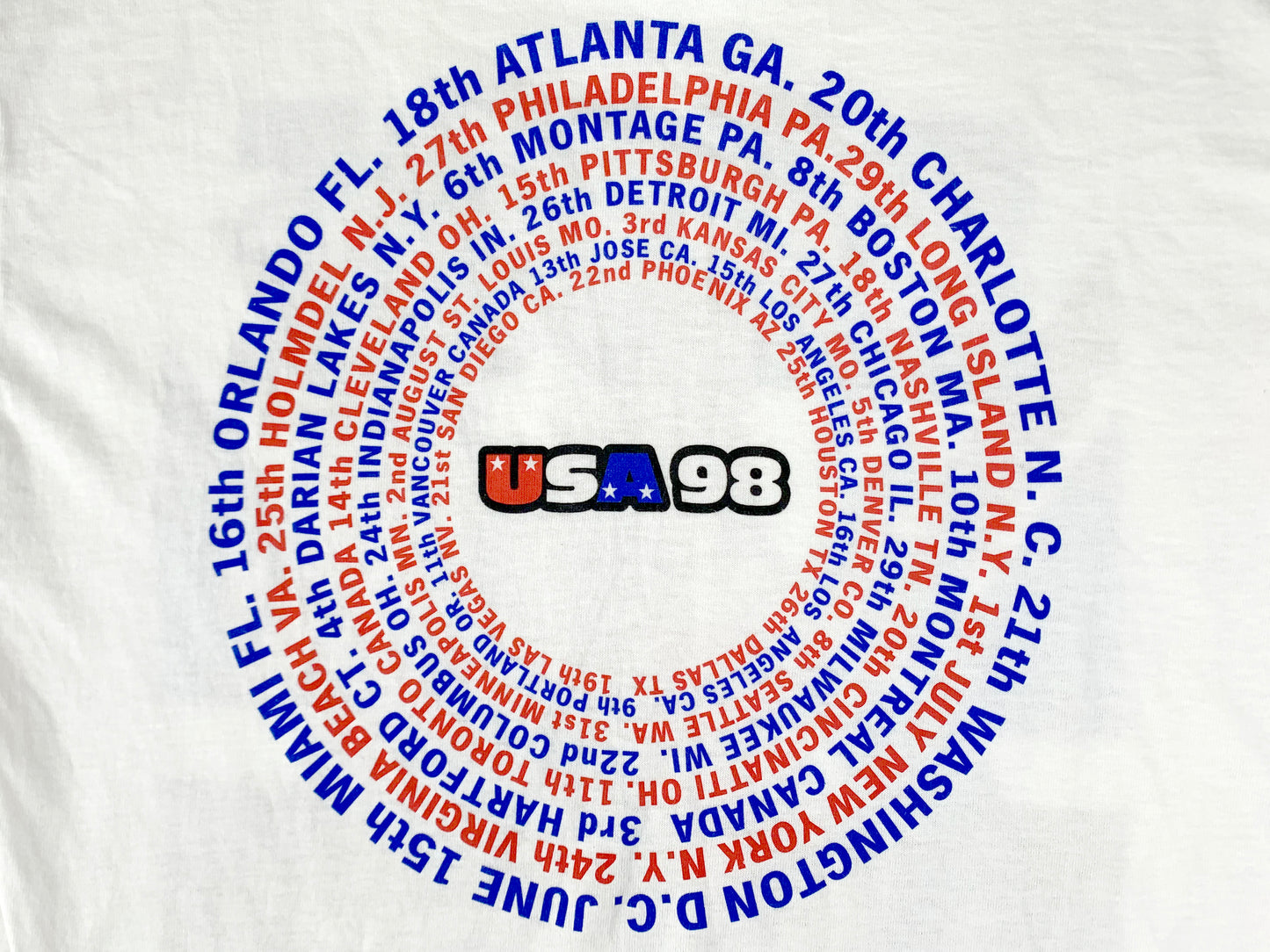 Spice Girls US Tour '98 T-Shirt