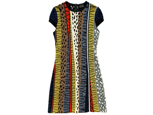 Fendi Leopard Multi Color Dress