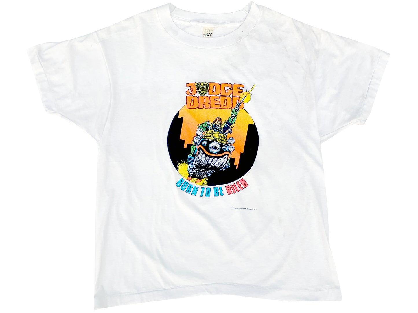 Vintage Judge Dredd Born To Be Riled T-Shirt