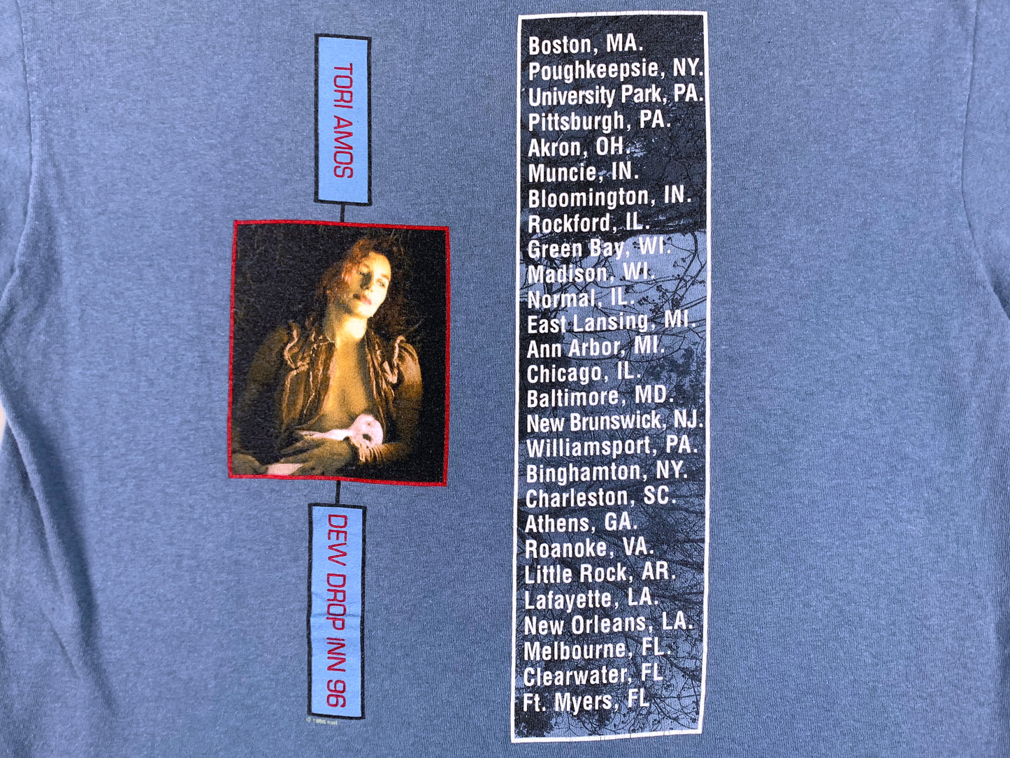 Tori Amos 'Dew Drop Inn' 1996 T-Shirt