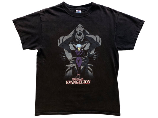 Vintage Neon Genesis Evangelion Black T-Shirt