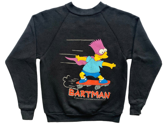 Vintage The Simpsons Bartman Black Sweatshirt 90s cartoon