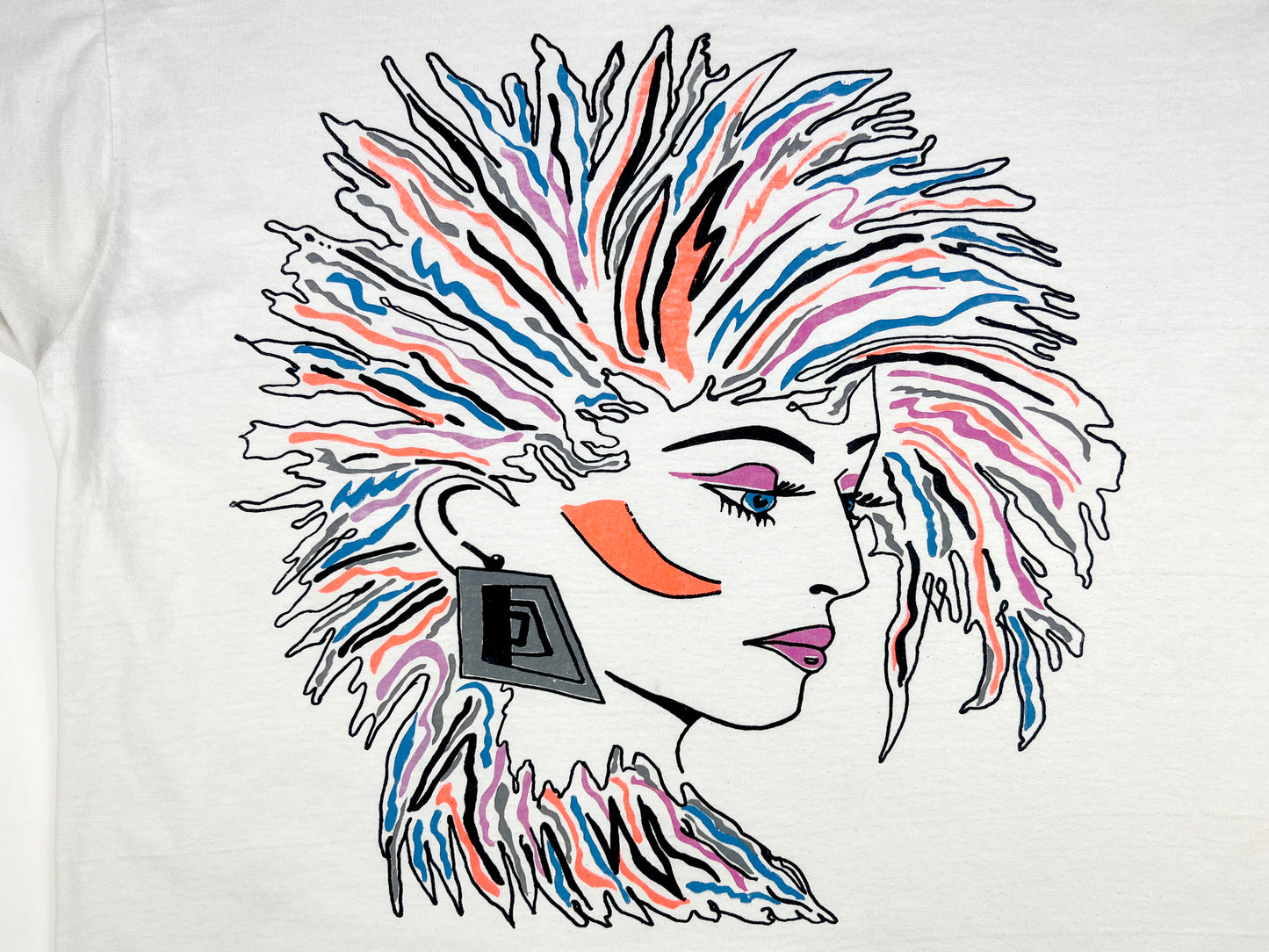 Punk New Wave Woman Art T-Shirt