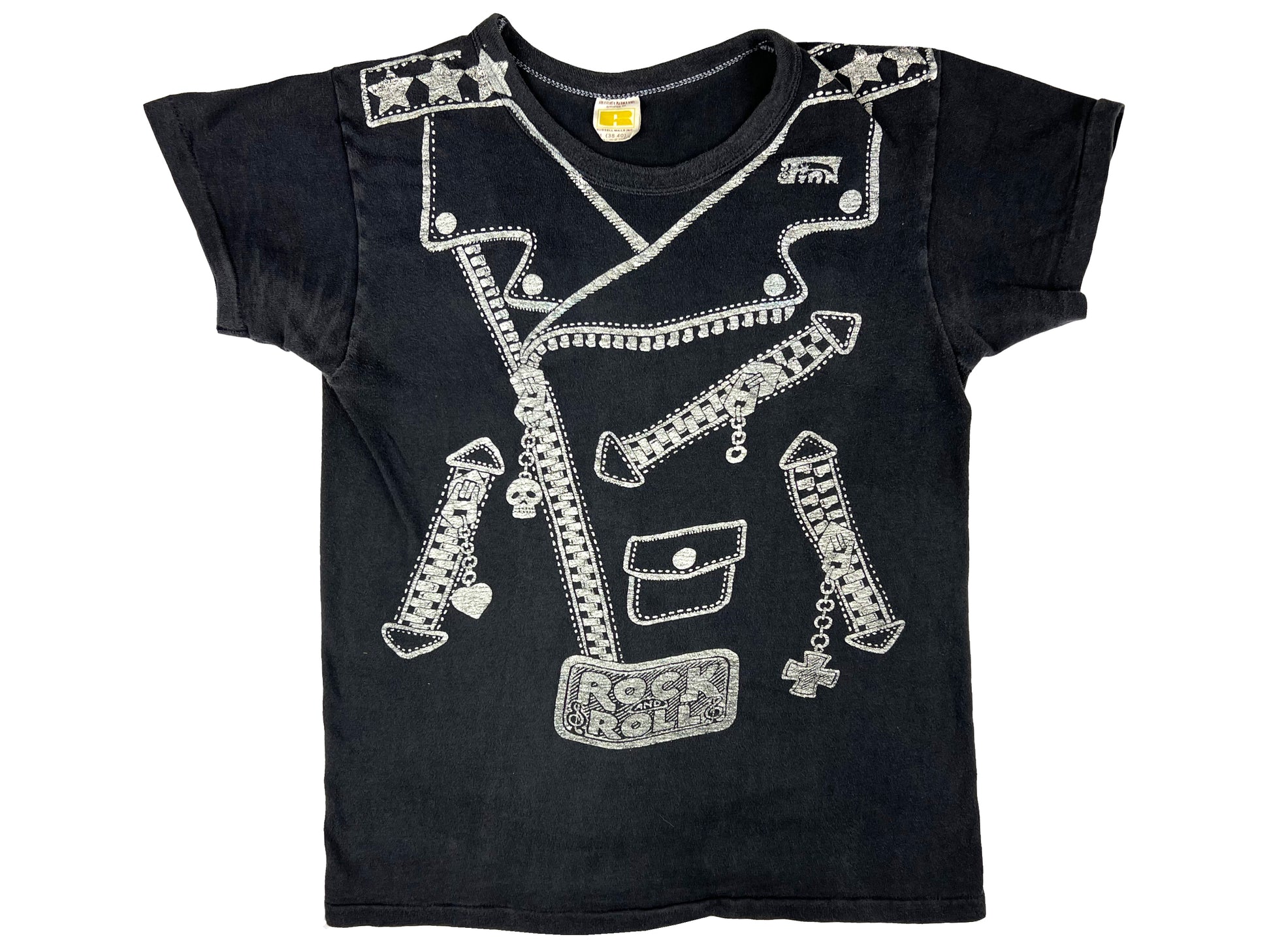 Vintage Motorcycle Jacket Zipper Grease T-Shirt