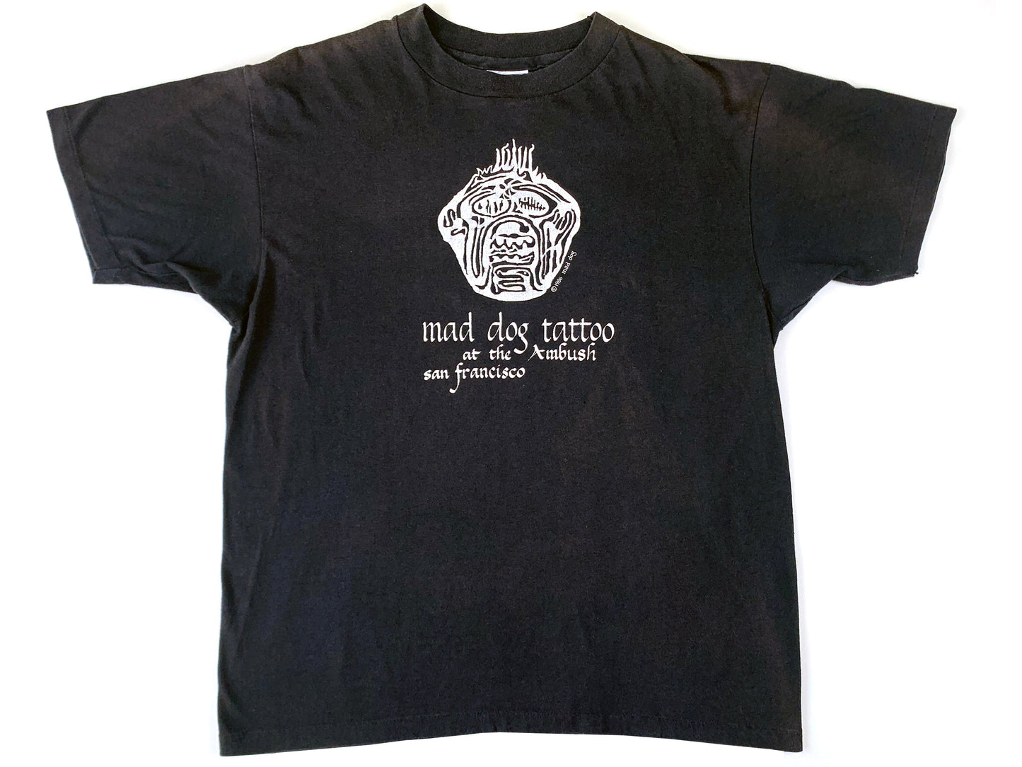 Vintage Mad Dog Tattoo San Francisco Black T-Shirt