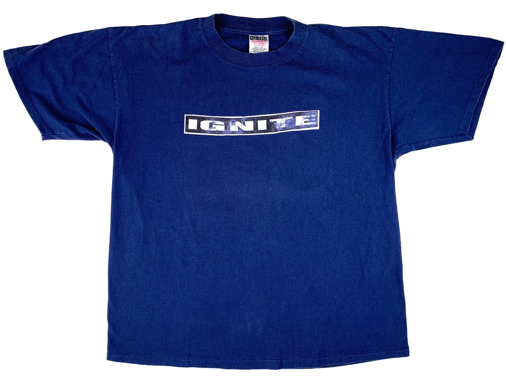 Vintage Ignite Blue T-Shirt 90s Hardcofe