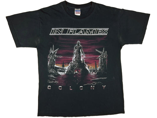Vintage In Flames "Colony' Black T-Shirt Death Metal band 90s y2k
