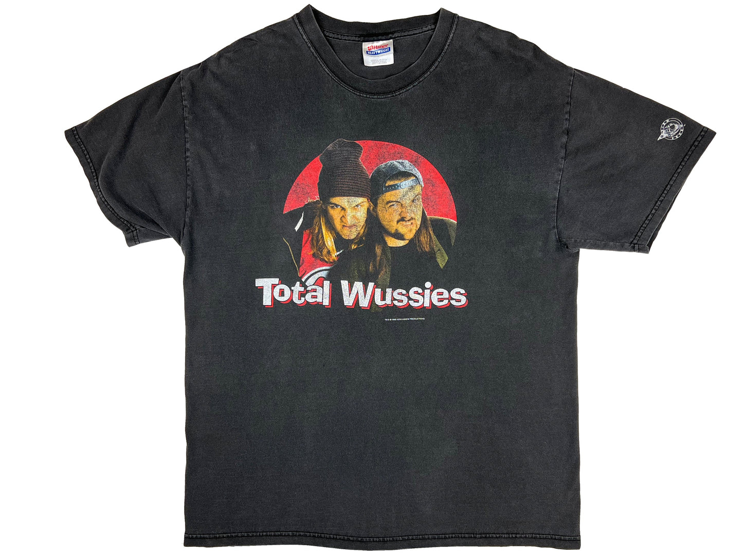 Vintage Jay & Silent Bob 'Total Wussies' Black T-Shirt Clerks Mallrats Chasing Amy 90s