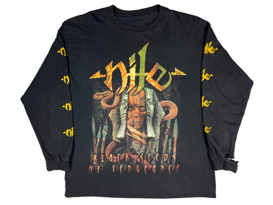 Nile 'Black Seeds of Vengeance' Black Long Sleeve Shirt