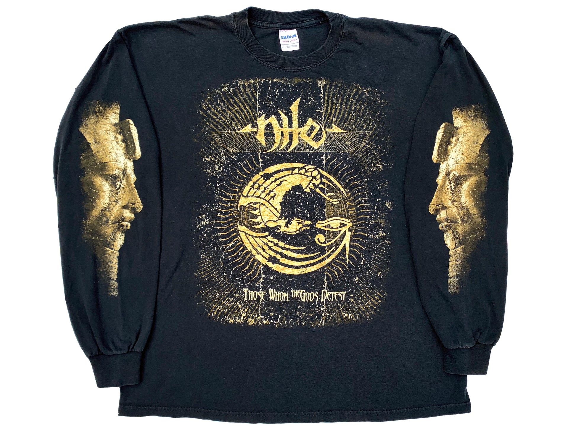 Vintage Nile 'Those Whom the Gods Detest' Black Long Sleeve Shirt Death Metal