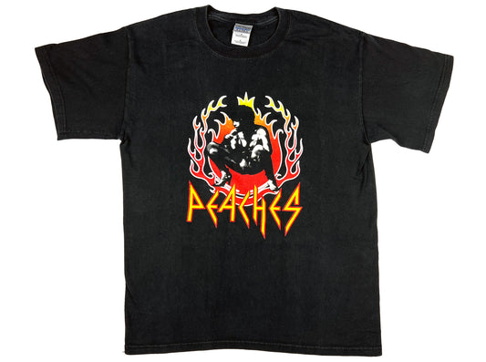 Vintage Peaches Black T-Shirt