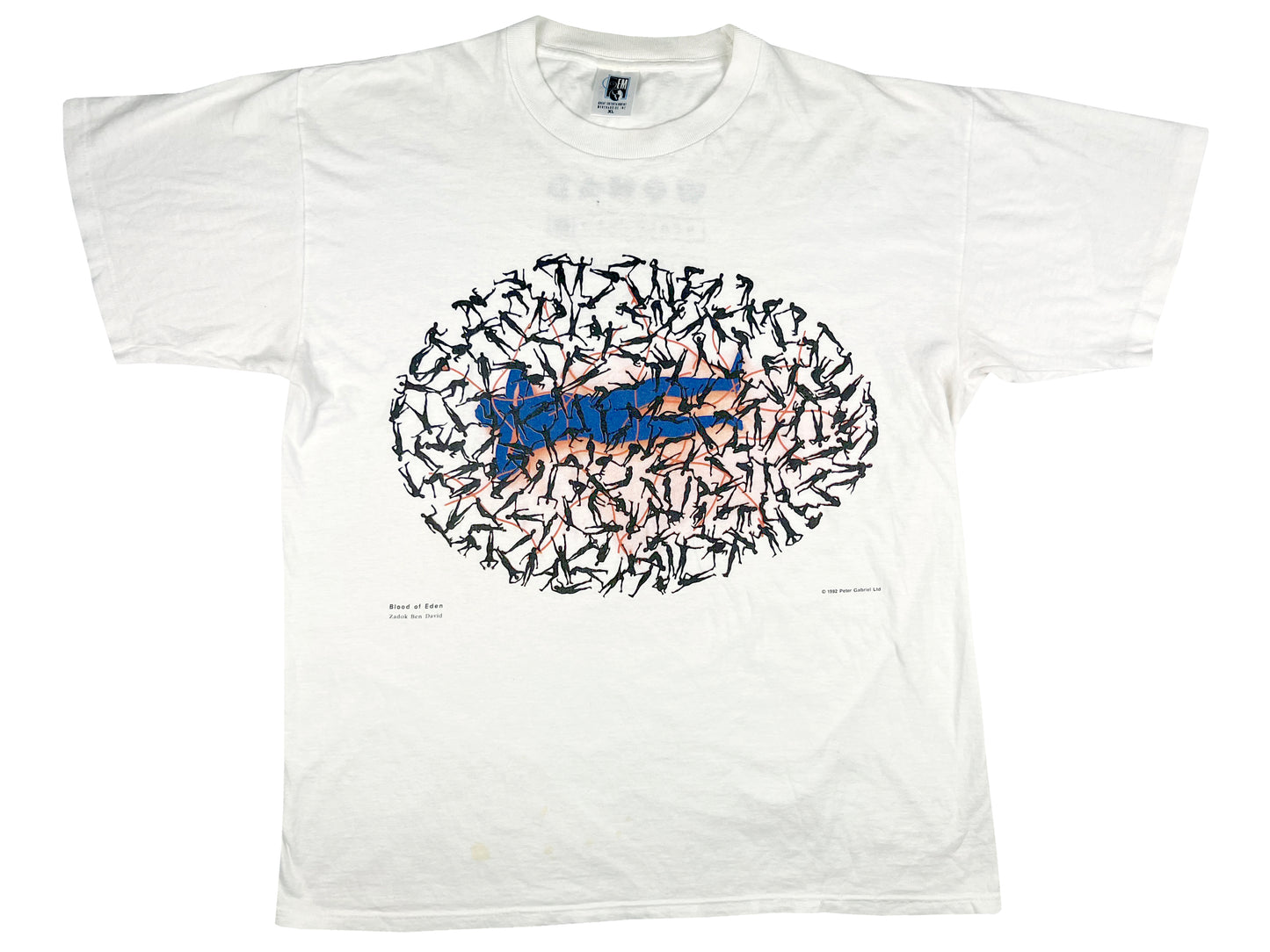 Vintage Peter Gabriel 'Blood of Eden' White T-Shirt