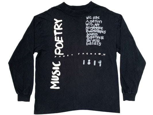 Vintage Janet Jackson 1990 World Tour L/S Shirt