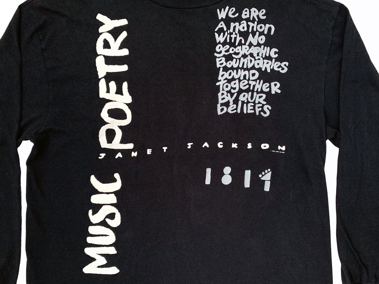 Janet Jackson 1990 World Tour L/S Shirt